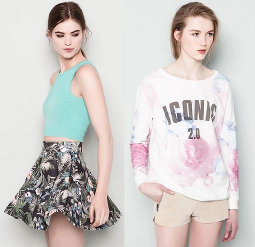 ropa pull and bear 2014 para mujer con las tendencias de moda