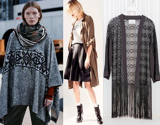moda otoño invierno 2014 2015 capas ponchos