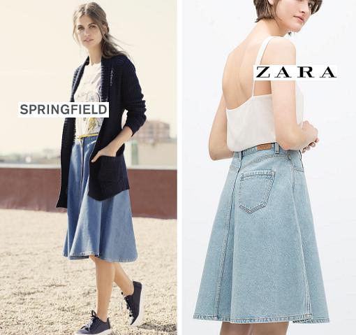 falda vaquera tendencias moda primavera verano 2015